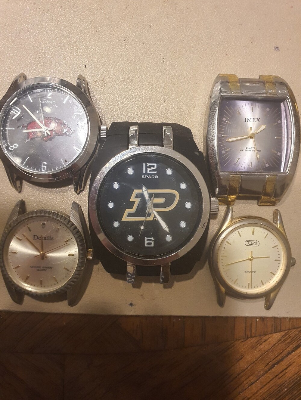 10/$20 Lot Of 5 Working Men's Watch Heads